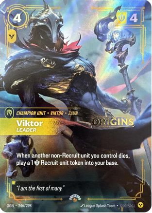 Viktor - Leader (246/298) - Riftbound Organized Play Promotional Cards Foil