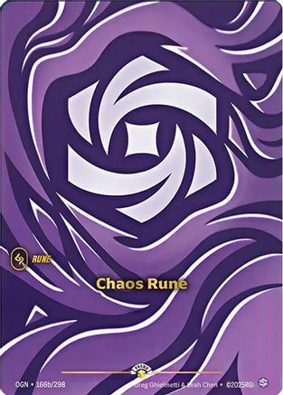 Chaos Rune (166b/298) - Riftbound Organized Play Promotional Cards Foil