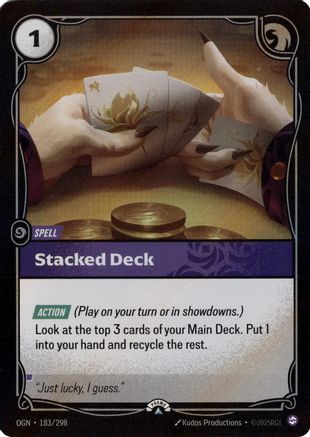 Stacked Deck (183/298) - Riftbound Organized Play Promotional Cards Foil