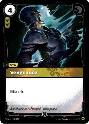 Vengeance (229/298) - Riftbound Organized Play Promotional Cards Foil