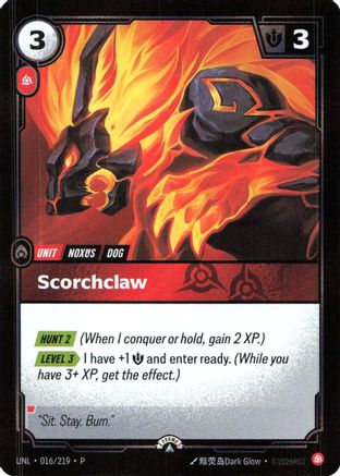 Scorchclaw (016/219) - Riftbound Organized Play Promotional Cards Foil