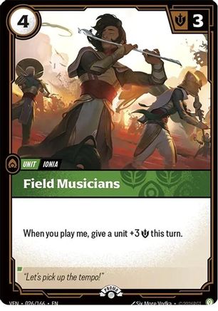 Field Musicians (026/166) - Riftbound Organized Play Promotional Cards Foil