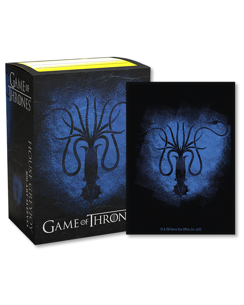 Dragon Shield - Game of Thrones House Greyjoy brushed art sleeves