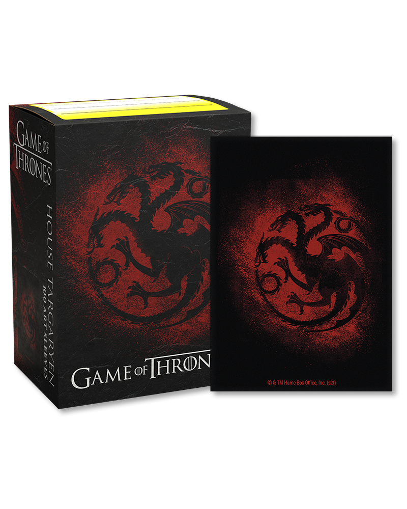 Dragon Shield - Game of Thrones House Targaryen brushed art sleeves