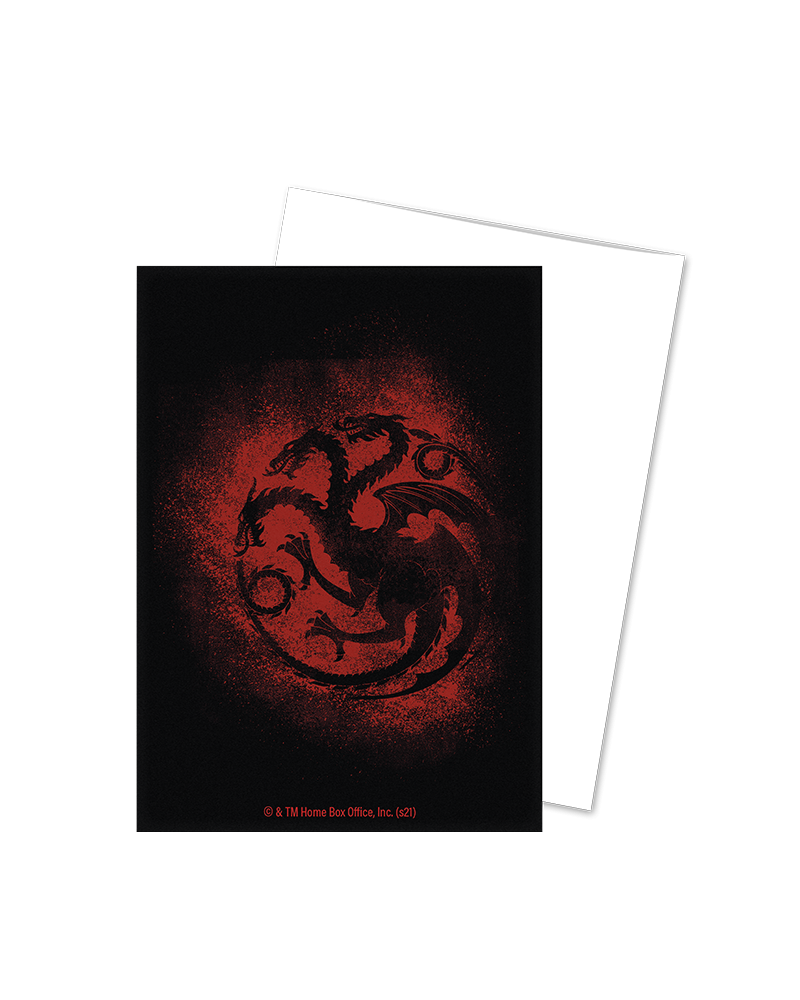 Dragon Shield - Game of Thrones House Targaryen brushed art sleeves