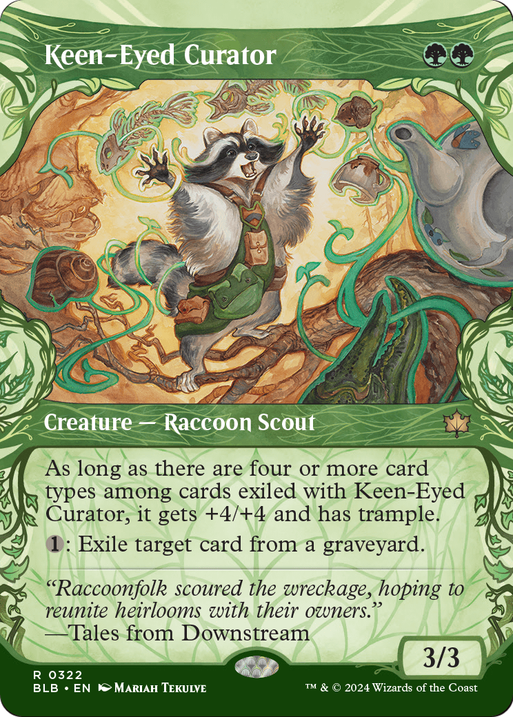 Keen-Eyed Curator (Showcase) (BLB-322) (Borderless) [Bloomburrow] Foil
