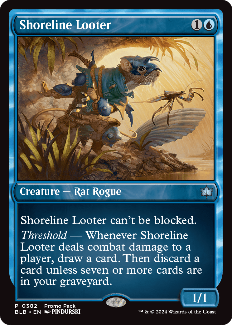 Shoreline Looter (PPBLB-382) [Promo Pack: Bloomburrow] Foil