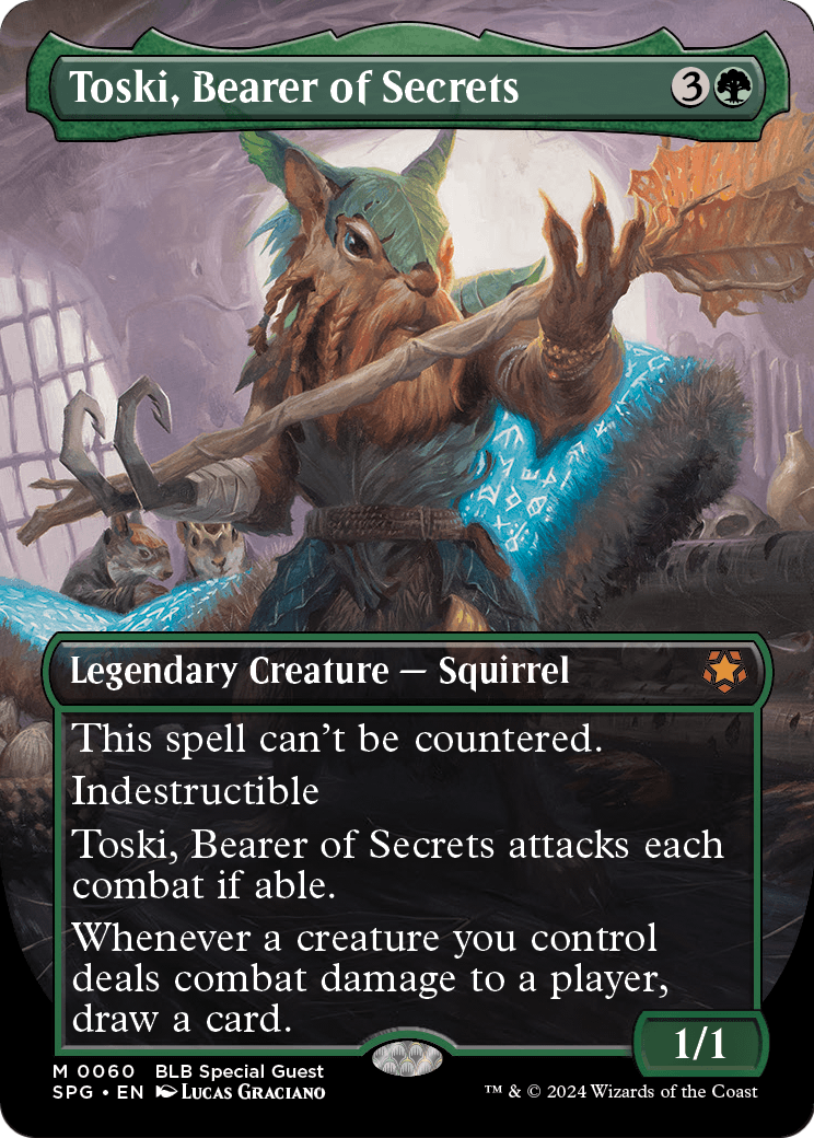 Toski, Bearer of Secrets (Borderless) (SPG-060) [Special Guests] Foil