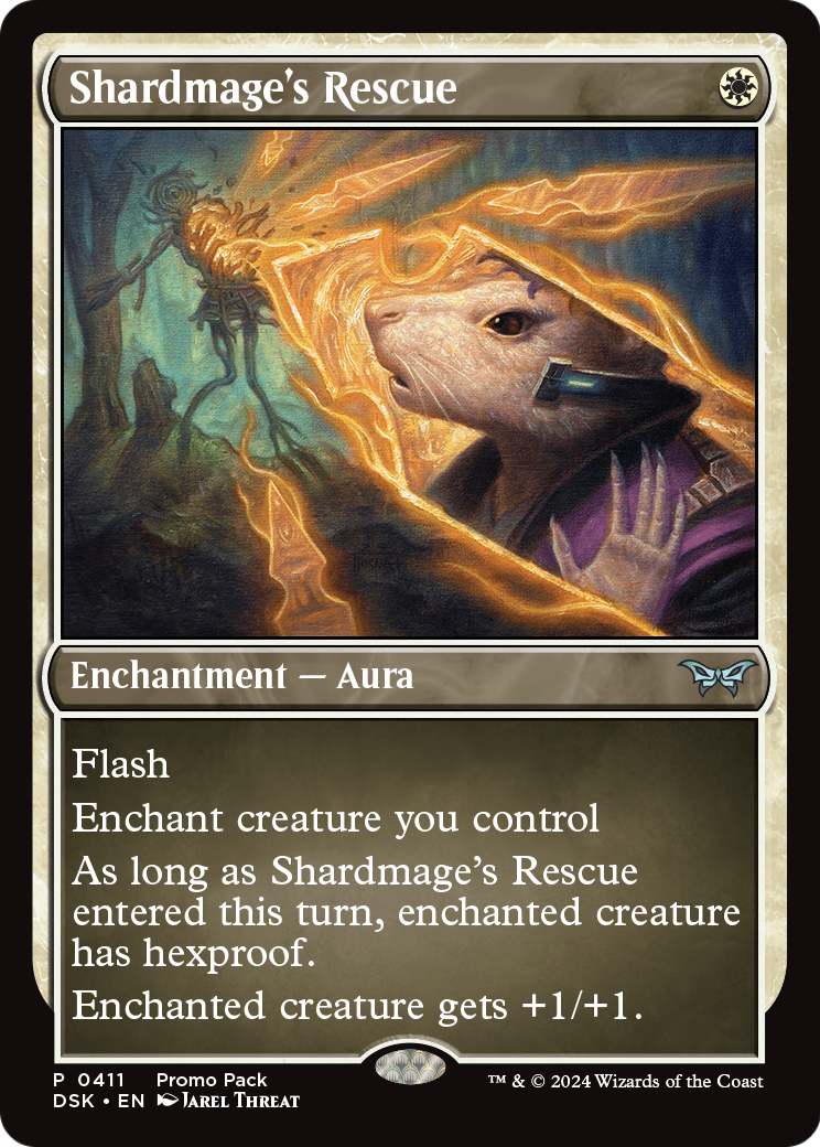 Shardmage's Rescue (PPDSK-411) [Promo Pack: Duskmourn: House of Horror] Foil