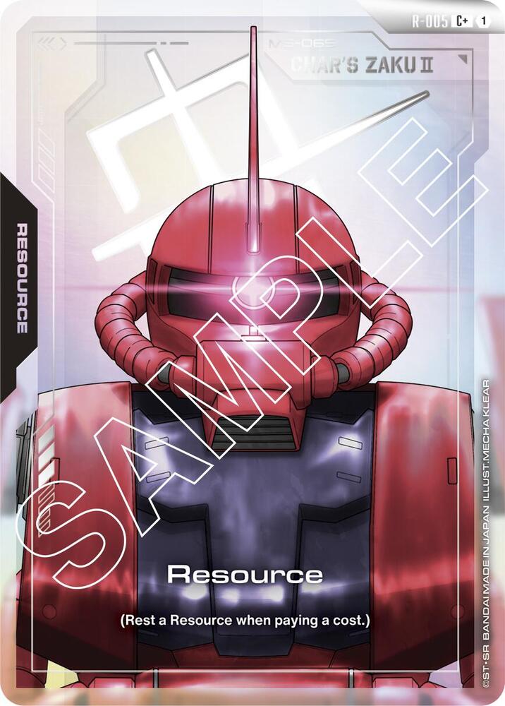 R-005: Resource (Char's Zaku II) - Resource - Colorless - Common+