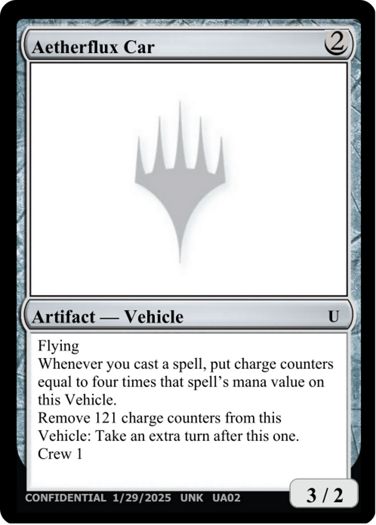 Aetherflux Car (UNK-UA02C) [Un-Known Event Playtest Cards]