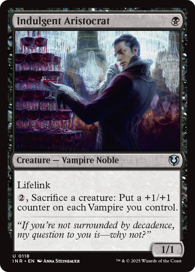 Indulgent Aristocrat (INR-118) [Innistrad Remastered] Foil