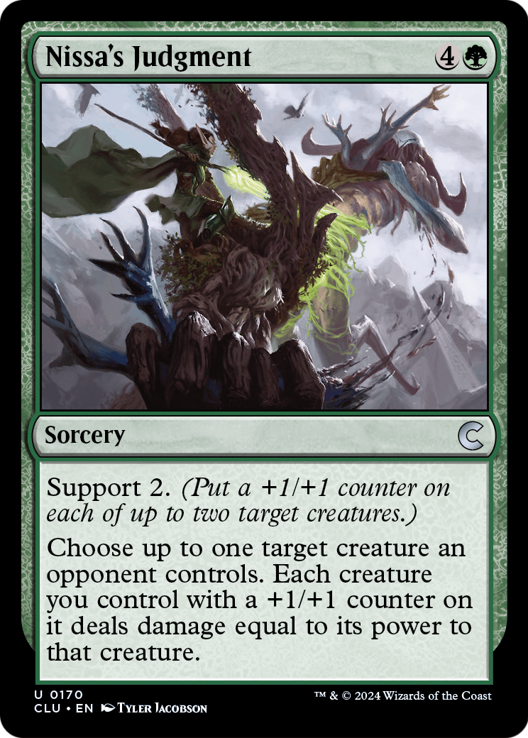 Nissa's Judgment (CLU-170) [Ravnica: Clue Edition]