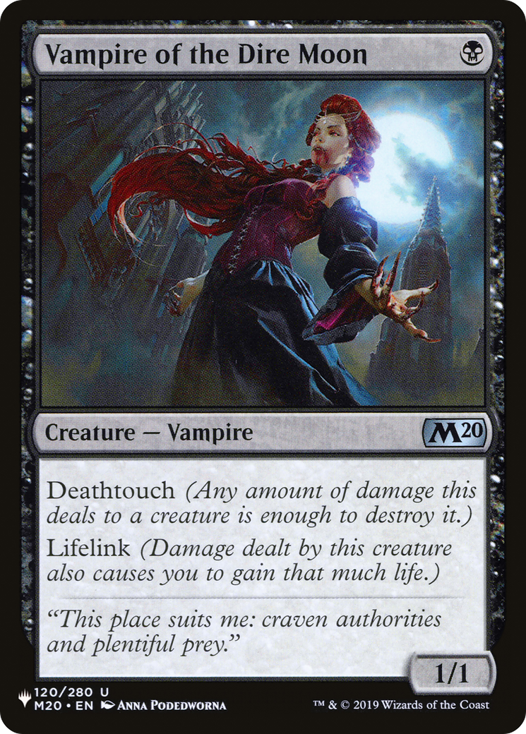 Vampire of the Dire Moon (LIST-120/280) [The List]