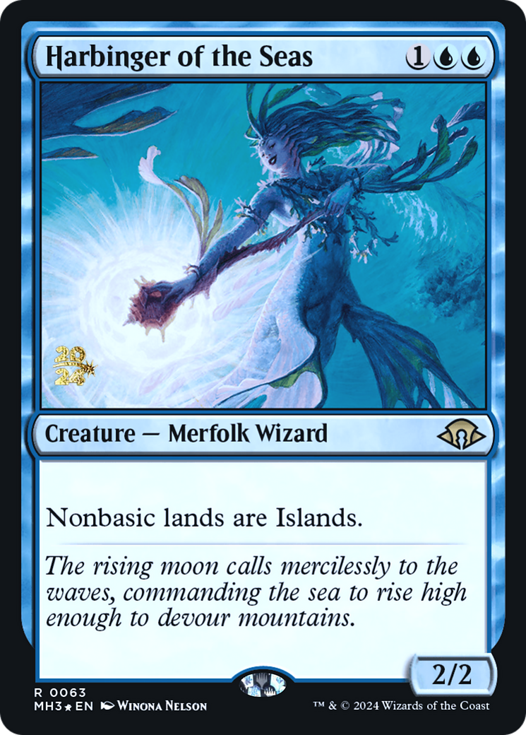 Harbinger of the Seas (PRE-063) [Modern Horizons 3 Promos] Foil