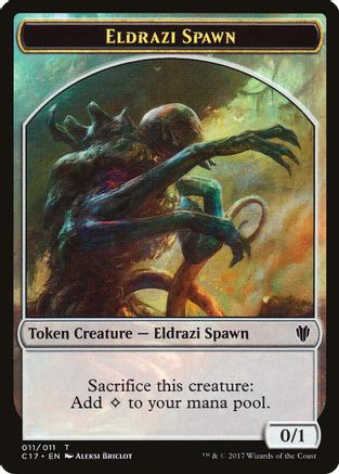 Eldrazi Spawn // Vampire Double-Sided Token (C17-11 // 4) [Commander 2017]