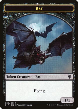 Bat // Vampire Double-Sided Token (C17-2 // 4) [Commander 2017]