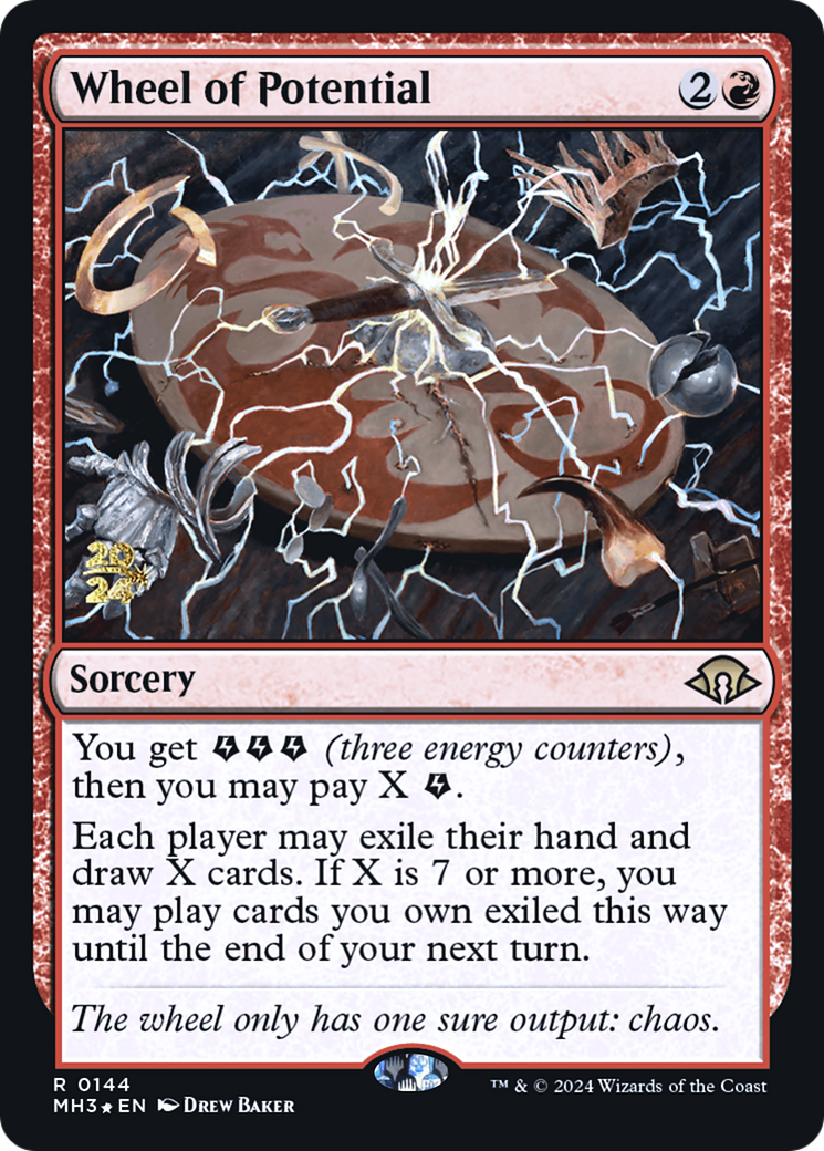 Wheel of Potential (PRE-144) [Modern Horizons 3 Promos] Foil