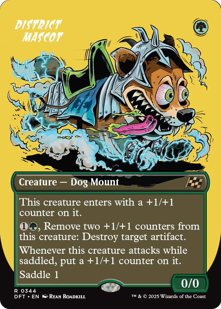District Mascot (Borderless) (DFT-344) [Aetherdrift] Foil