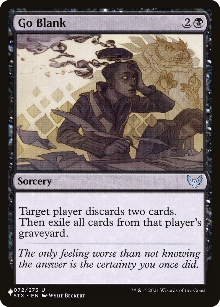 Go Blank (LIST-072/275) [The List]