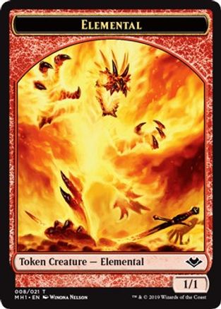 Elemental (008) // Construct Double-Sided Token (MH1-8 // 17) [Modern Horizons]