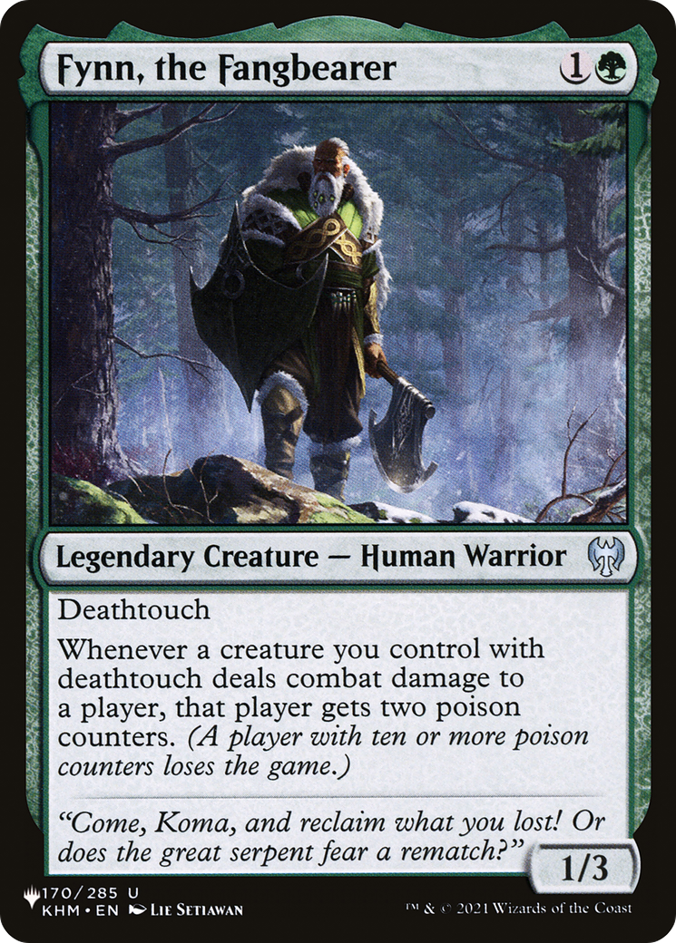 Fynn, the Fangbearer (LIST-170/285) [The List]