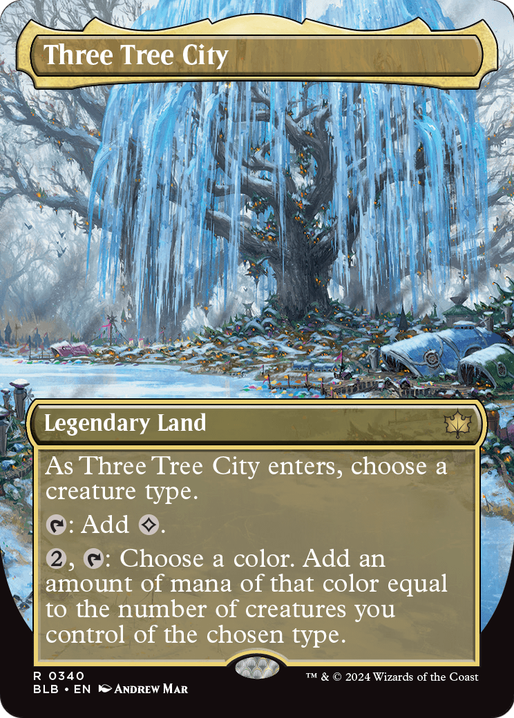 Three Tree City (Borderless) (BLB-340) [Bloomburrow]