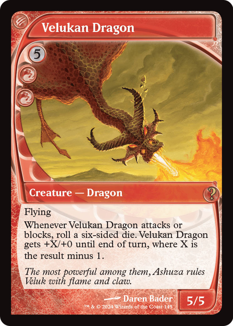 Velukan Dragon (Future Sight) (MB2-145) [Mystery Booster 2] Foil