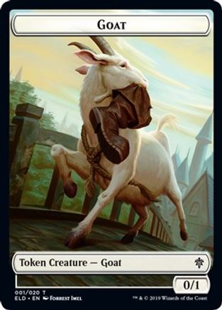 Goat // Food (016) Double-Sided Token (ELD-1 // 16) [Throne of Eldraine] Foil