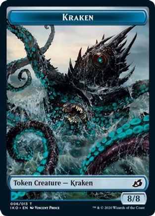 Kraken // Human Soldier (005) Double-sided Token [Ikoria: Lair of Behemoths] Foil