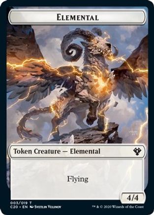 Elemental (003) // Soldier Double-Sided Token (C20-3 // 5) [Commander 2020]