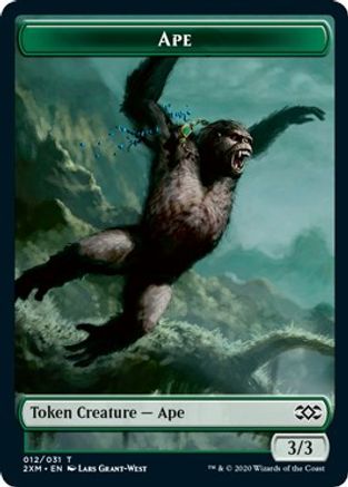 Ape // Golem Double-Sided Token (2XM-12 // 23) [Double Masters] Foil