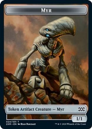 Myr (024) // Treasure Double-Sided Token (2XM-24 // 27) [Double Masters] Foil