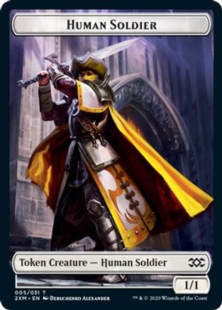Human Soldier // Servo Double-Sided Token (2XM-5 // 25) [Double Masters] Foil