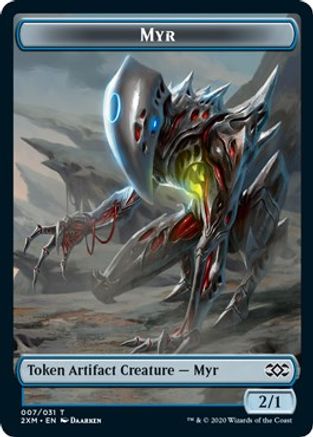 Myr (007) // Ooze Double-Sided Token (2XM-7 // 15) [Double Masters] Foil