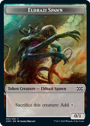 Eldrazi Spawn // Myr (007) Double-Sided Token (2XM-1 // 7) [Double Masters] Foil