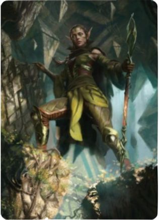 Nissa of Shadowed Boughs Art Card (5/81) (ASZNR-005) [Art Series: Zendikar Rising]