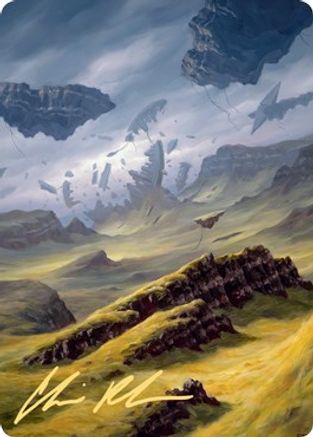 Plains Art Card (9/81) (Gold-Stamped Signature) (ASZNR-009) [Art Series: Zendikar Rising]