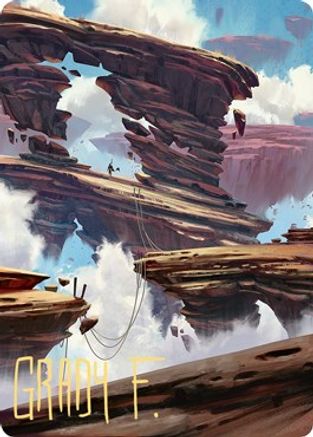 Boulderloft Pathway Art Card (Gold-Stamped Signature) (ASZNR-022) [Art Series: Zendikar Rising]