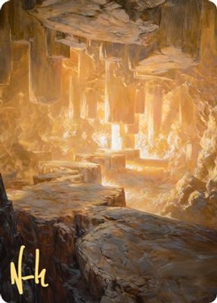 Pillarverge Pathway Art Card (Gold-Stamped Signature) (ASZNR-028) [Art Series: Zendikar Rising]