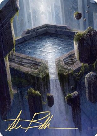 Morphic Pool Art Card (Gold-Stamped Signature) (ASZNR-032) [Art Series: Zendikar Rising]