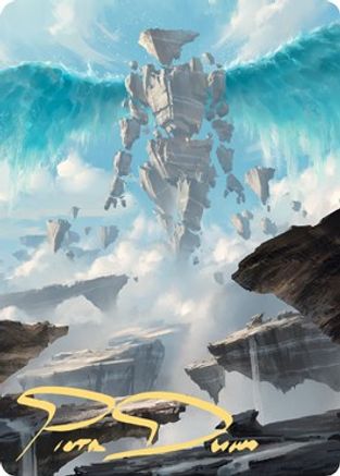 Celestial Colonnade Art Card (Gold-Stamped Signature) (ASZNR-033) [Art Series: Zendikar Rising]