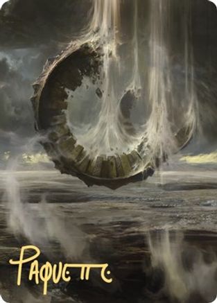 Wasteland Art Card (Gold-Stamped Signature) (ASZNR-036) [Art Series: Zendikar Rising]