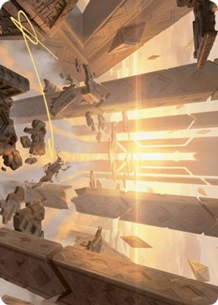 Skyclave Basilica Art Card (Gold-Stamped Signature) (ASZNR-044) [Art Series: Zendikar Rising]