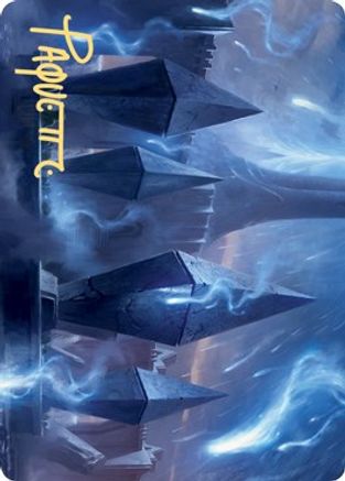 Sea Gate Restoration Art Card (Gold-Stamped Signature) (ASZNR-049) [Art Series: Zendikar Rising]