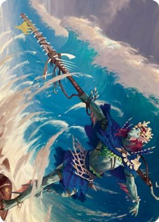 Tazeem Roilmage Art Card (Gold-Stamped) (ASZNR-051) [Art Series: Zendikar Rising]
