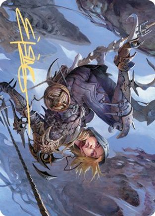 Blackbloom Rogue Art Card (Gold-Stamped Signature) (ASZNR-053) [Art Series: Zendikar Rising]