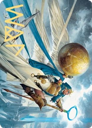Linvala, Shield of Sea Gate Art Card (Gold-Stamped Signature) (ASZNR-077) [Art Series: Zendikar Rising]
