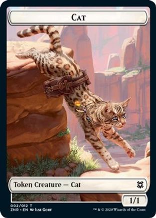 Cat // Construct Double-sided Token [Zendikar Rising] Foil