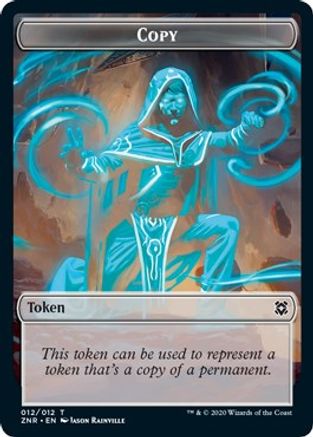 Copy // Illusion Double-sided Token [Zendikar Rising] Foil